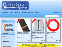 Tablet Screenshot of doshasports.com